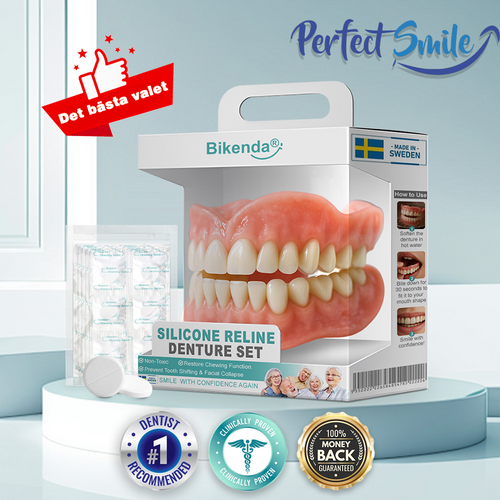 🦷𝗕𝗶𝗸𝗲𝗻𝗱𝗮®🦷 𝗔𝗱𝘃𝗮𝗻𝗰𝗲𝗱 𝗞𝗹𝗮𝗱𝗱𝗳𝗿𝗲𝗱𝗶𝗴 𝗙𝘂𝗹𝗹𝗮 𝗧𝗲𝗻𝗱𝗲𝗻𝘁𝗮𝗿 𝗦𝗲𝘁 (✅ Kliniskt beprövade bekväma proteser )