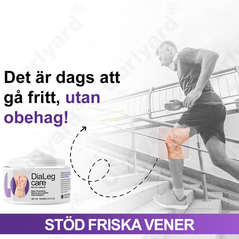 ✅𝐎𝐮𝐫𝐥𝐲𝐚𝐫𝐝® 𝐃𝐢𝐚𝐋𝐞𝐠 𝐂𝐚𝐫𝐞 𝐕𝐚̈𝐱𝐭𝐤𝐫𝐚̈𝐦 - Hjälper mot åderbråck, svullnad, kramp och bensmärta