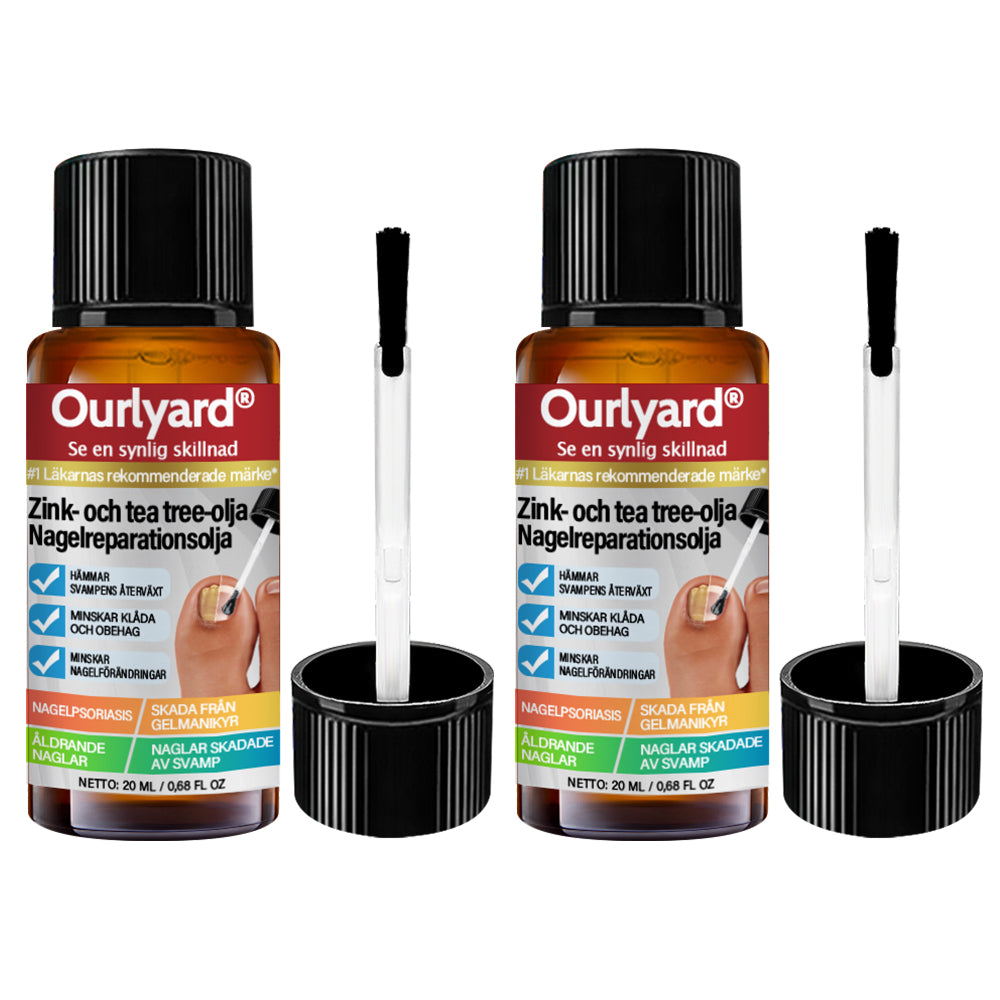 ✅ Tillverkad och skickad från Sverige | Ourlyard® Zink- Och Tea Tree Olja Nagelreparationsolja (Omfattande reparation, kraftfull behandling för alla nagelbesvär) 🍀