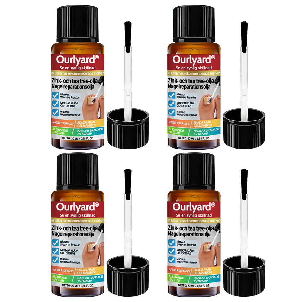 ✅ Tillverkad och skickad från Sverige | Ourlyard® Zink- Och Tea Tree Olja Nagelreparationsolja (Omfattande reparation, kraftfull behandling för alla nagelbesvär) 🍀