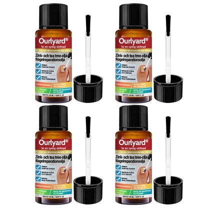 ✅ Tillverkad och skickad från Sverige | Ourlyard® Zink- Och Tea Tree Olja Nagelreparationsolja (Omfattande reparation, kraftfull behandling för alla nagelbesvär) 🍀