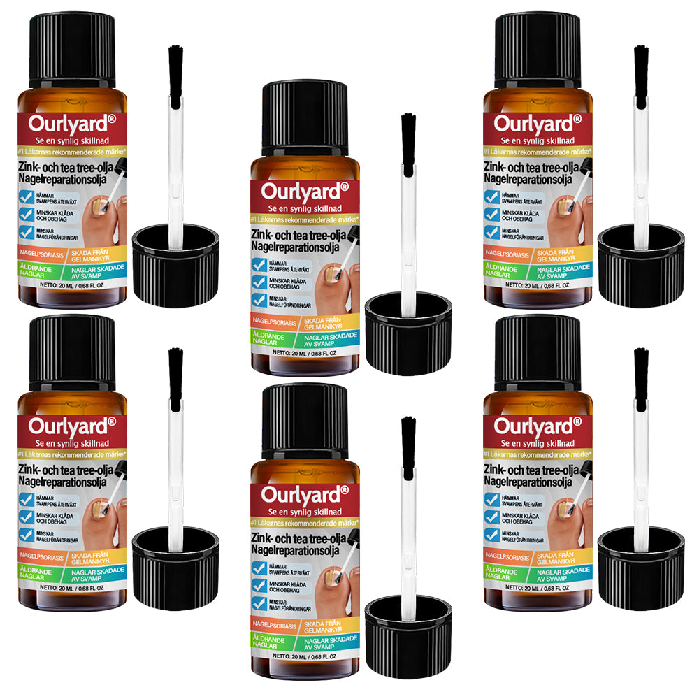 ✅ Tillverkad och skickad från Sverige | Ourlyard® Zink- Och Tea Tree Olja Nagelreparationsolja (Omfattande reparation, kraftfull behandling för alla nagelbesvär) 🍀