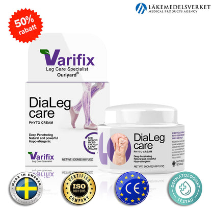 ✅𝐎𝐮𝐫𝐥𝐲𝐚𝐫𝐝® 𝐃𝐢𝐚𝐋𝐞𝐠 𝐂𝐚𝐫𝐞 𝐕𝐚̈𝐱𝐭𝐤𝐫𝐚̈𝐦 - Hjälper mot åderbråck, svullnad, kramp och bensmärta